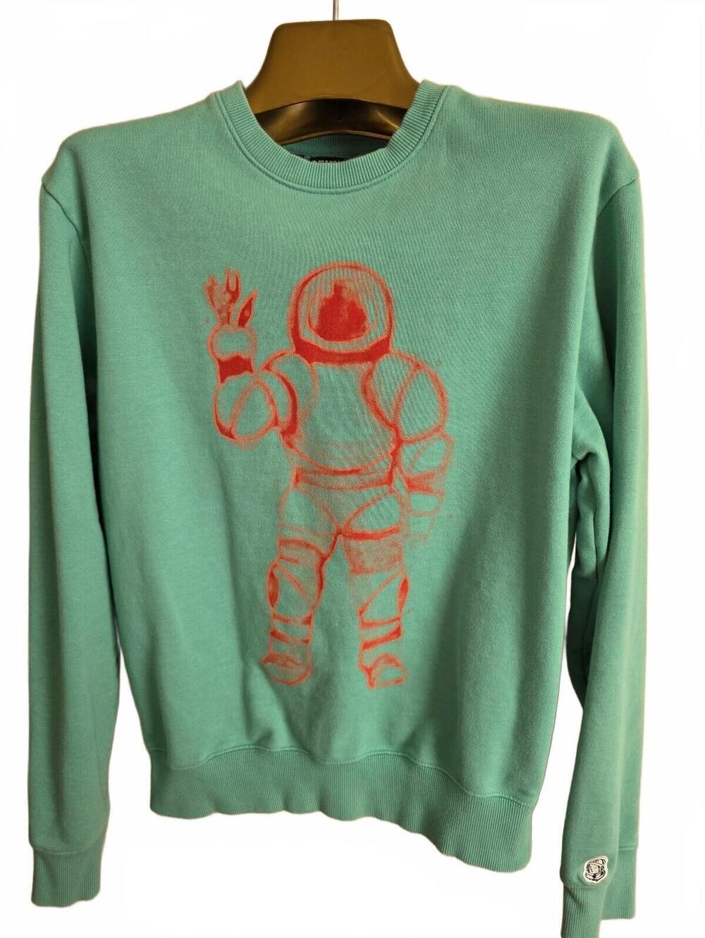 Billionaire Boys Club Oversized Crewneck Sweatshirt with Astronaut Size Small
